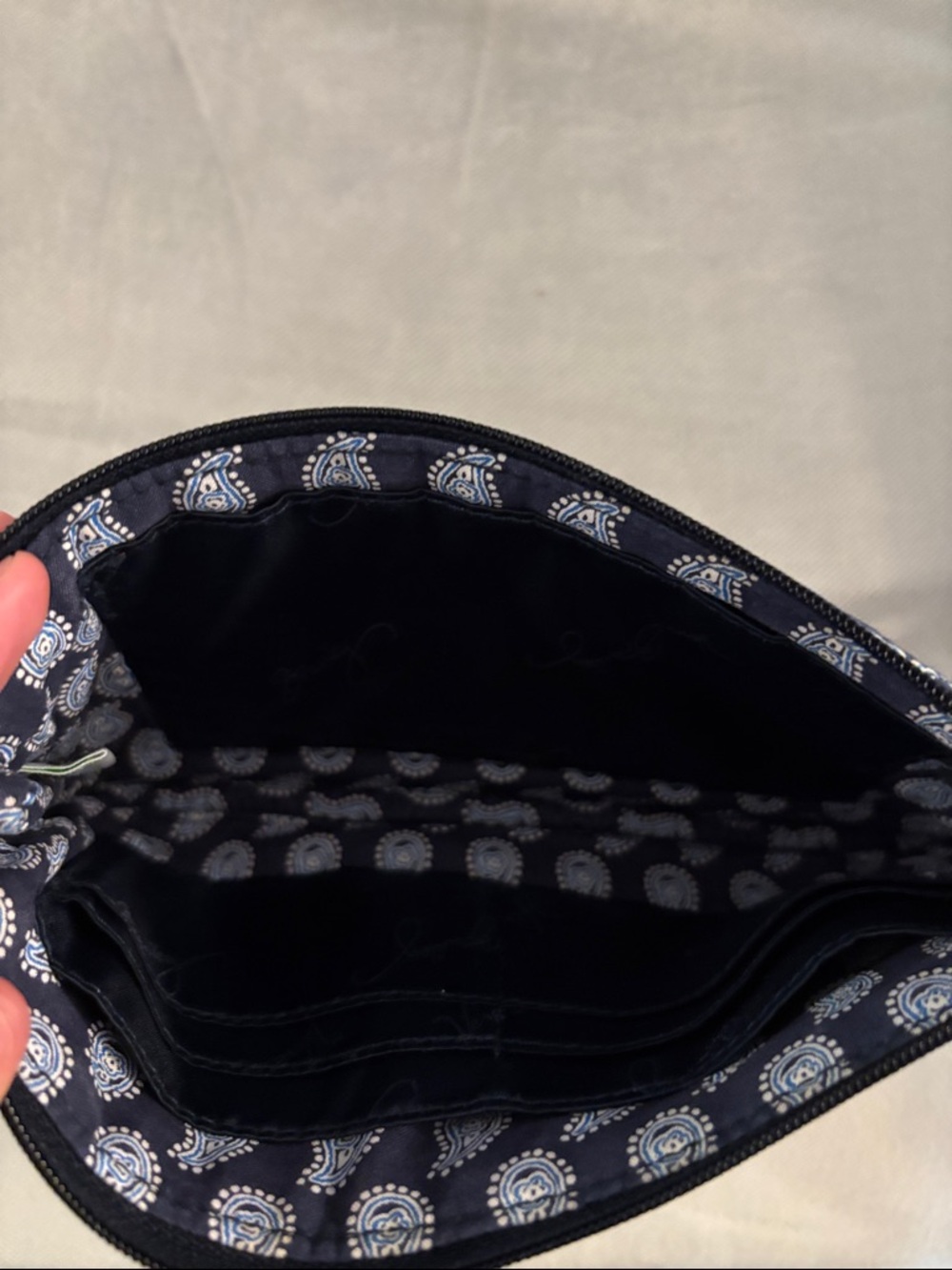 Vera Bradley Blue Bandana Quilted Wristlet - Picture 4 of 4